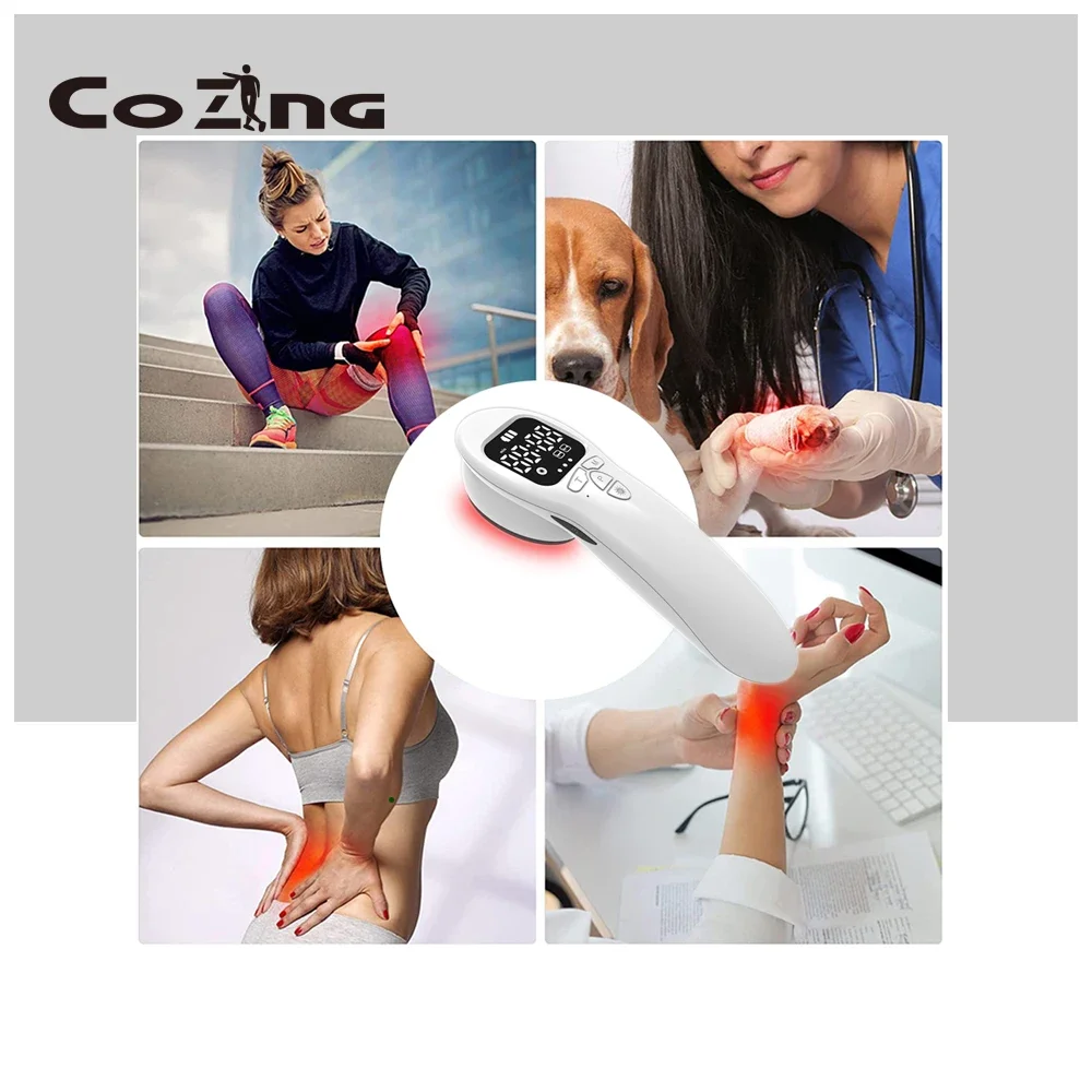 Red Light Physical Therapy Device Handheld Arthritis Physiotherapy Lumbar Shoulder Knee Pain Relief Laser Physical Instrument