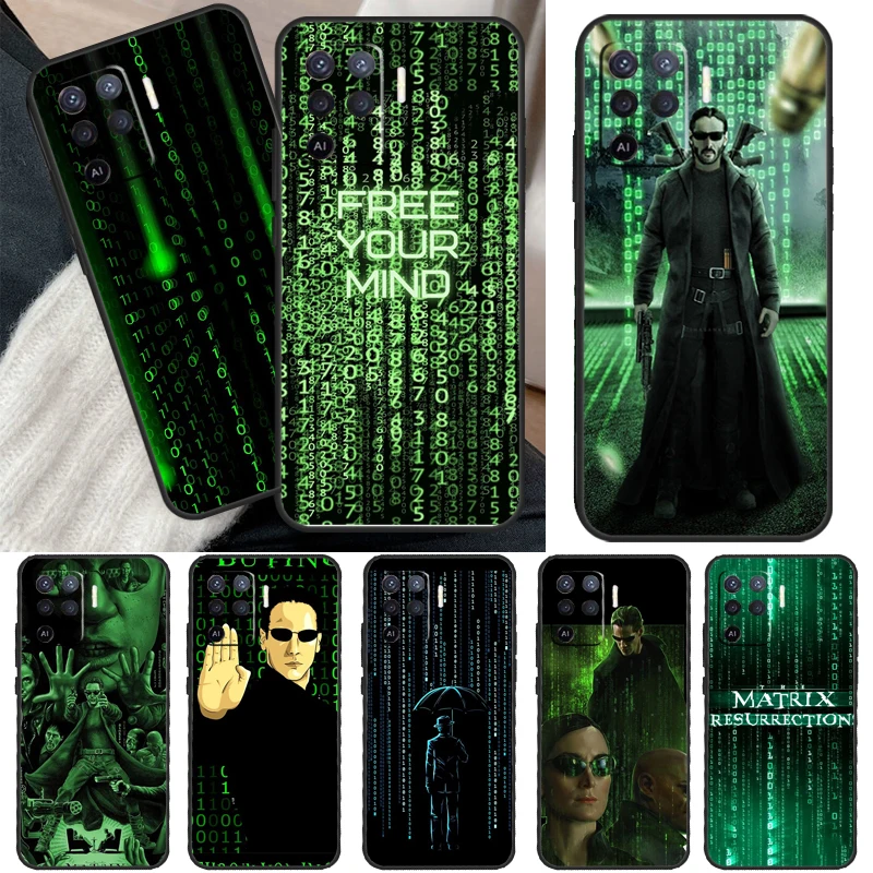 The Matrixs Matrix Dictionary Cover For OPPO A15 A16 A3S A5S A52 A72 A94 A74 A54 A83 A91 A93 A31 A5 A9 2020 A53 S Case