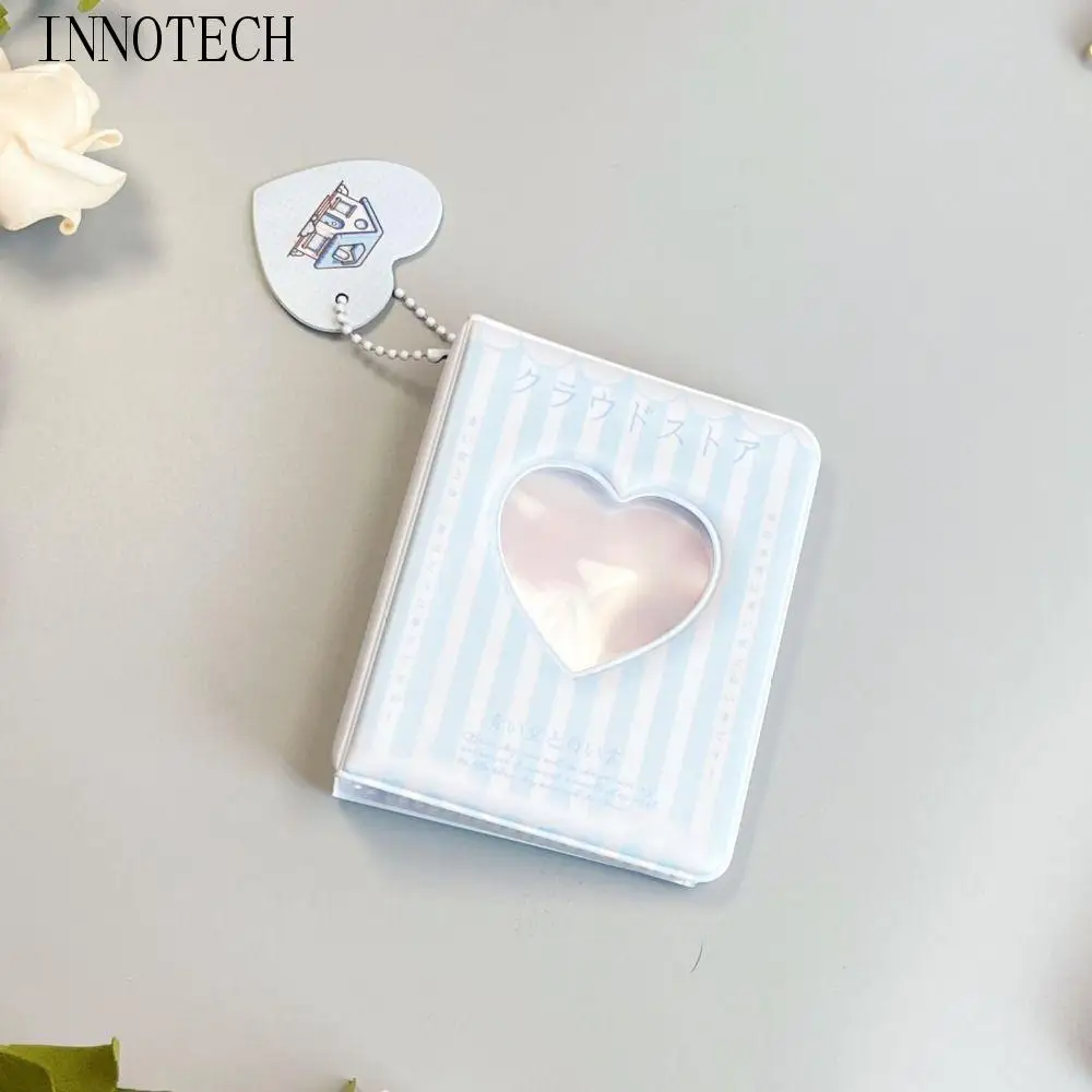 PP الأكمام حقيبة جوفاء القلب ألبوم بطاقة المنظم البسيطة 3 بوصة ألبوم الصور تخزين الألبوم Kawaii صور تخزين كتاب لعبة هدية