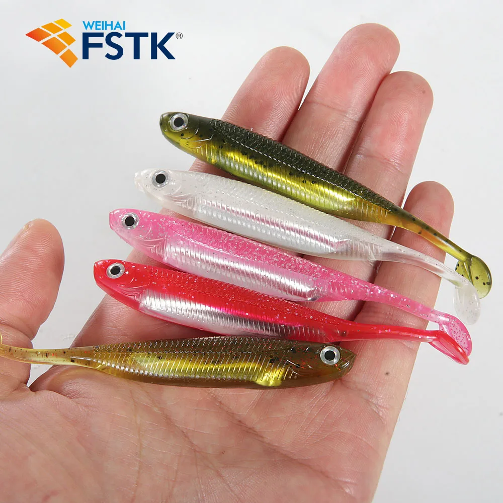 【Special Deal】FSTK Artificial Baits Fishing Bait Paddle Tail Soft Plastic Lure Silicone Pesca Swimbait For Bass Fishing