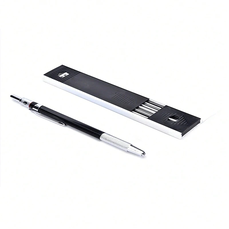 Bview Art 2.0mm Mechanical Pencil Set,1Pcs Artist Carpenter Drafting Pencils with12 Pieces Lead Refill for Writing,Art Sketching image 5