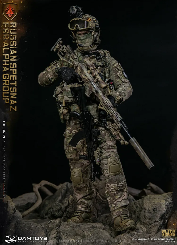 Presale DAMTOYS 78100 1/6 Scale Security Bureau Male Soldier Sniper Full Set Model 12 Inch Action Figure For Fans Collection