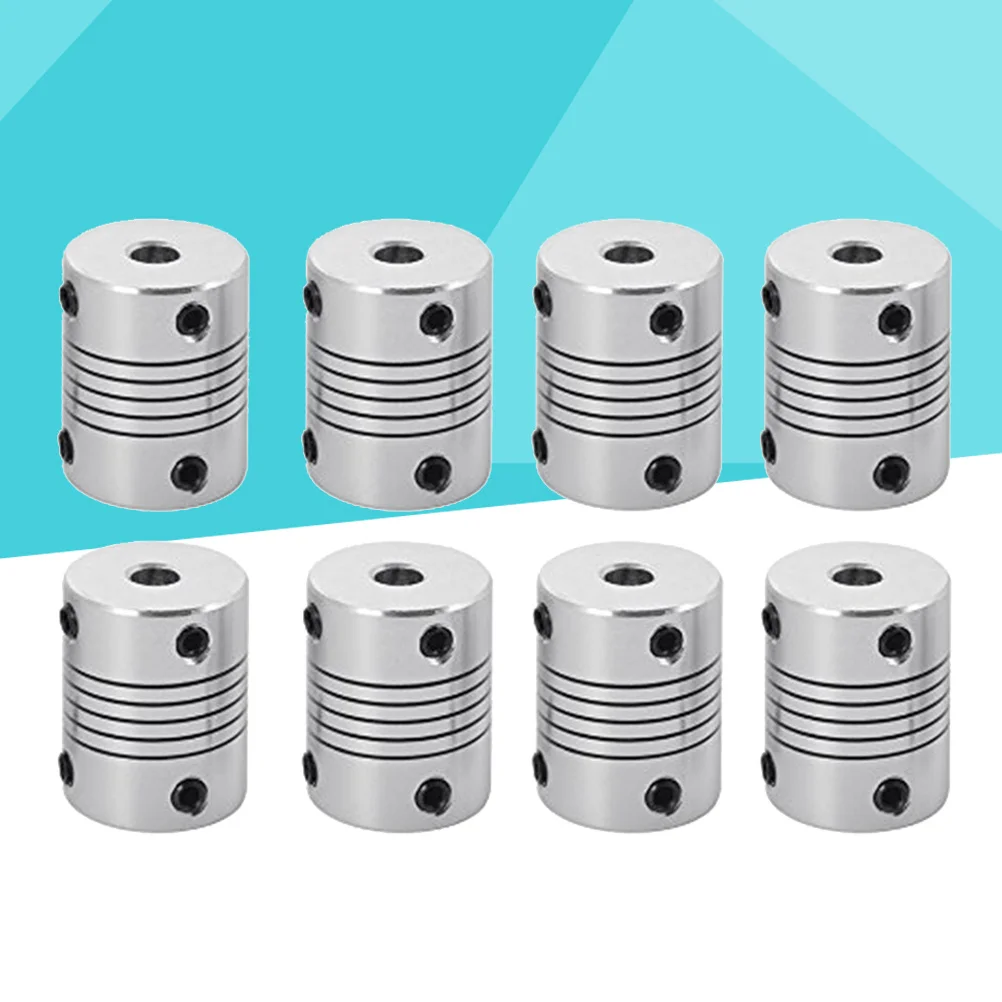 

8pcs Aluminum Alloy Thimble Coupling 6-6Mm For Step Servo Motor Encoder Shaft Lightweight Zero Backlash Diy Stepper Motor Tool