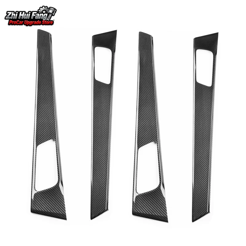 مناسبة لشرائط تزيين الباب بورش باناميرا 971 من ألياف الكربون الجافة للتعديل الداخلي للسيارة