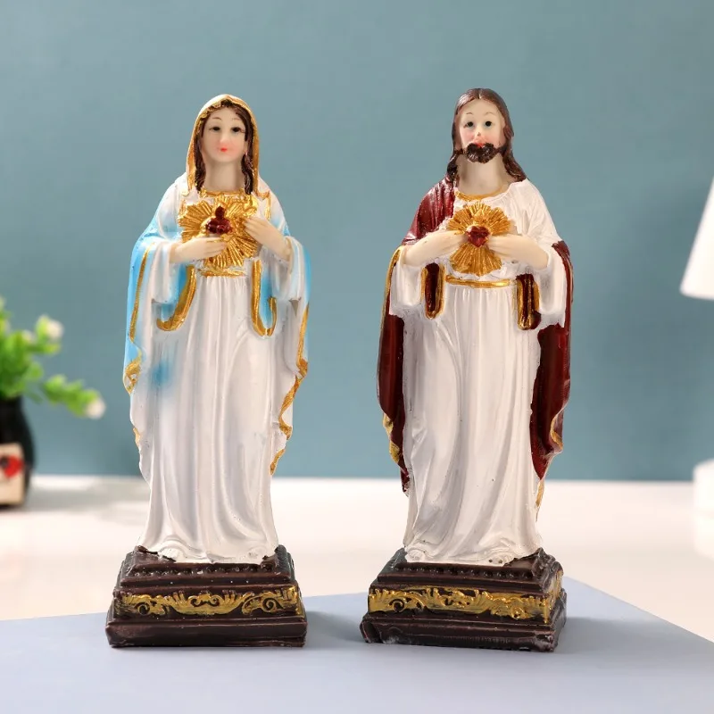 Statue of The Virgin Mary, Handmade Statue of The Father, Jesus, Home Decoration, Gift