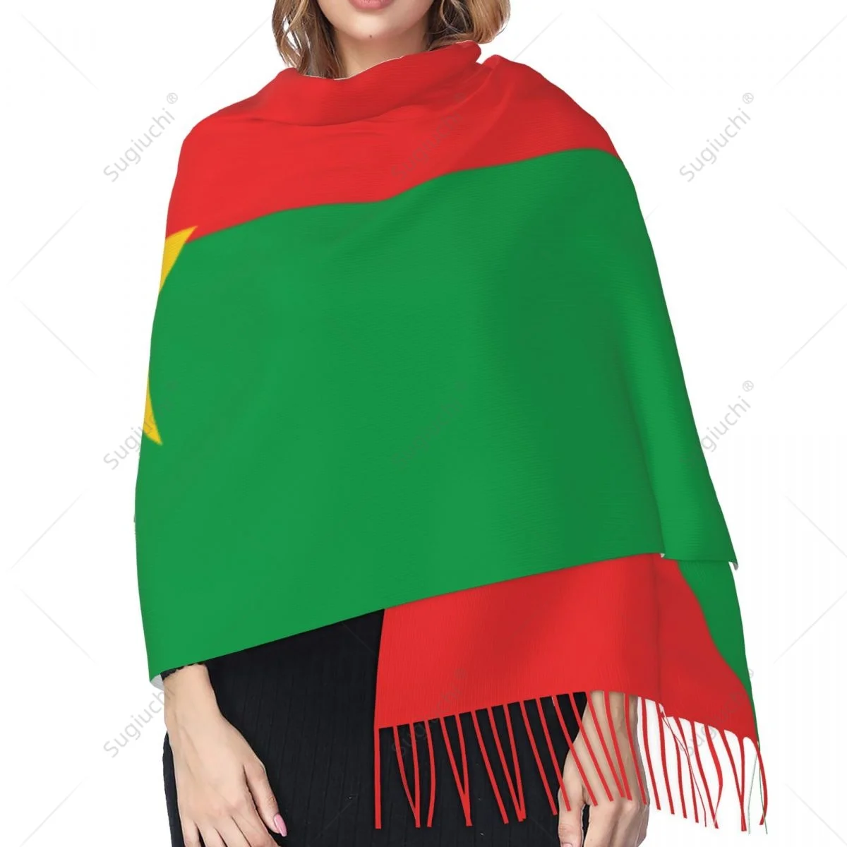 Lenço Quente Multifuncional Unisex, Lenço Pashmina para Primavera e Inverno, Xaile Cobertor