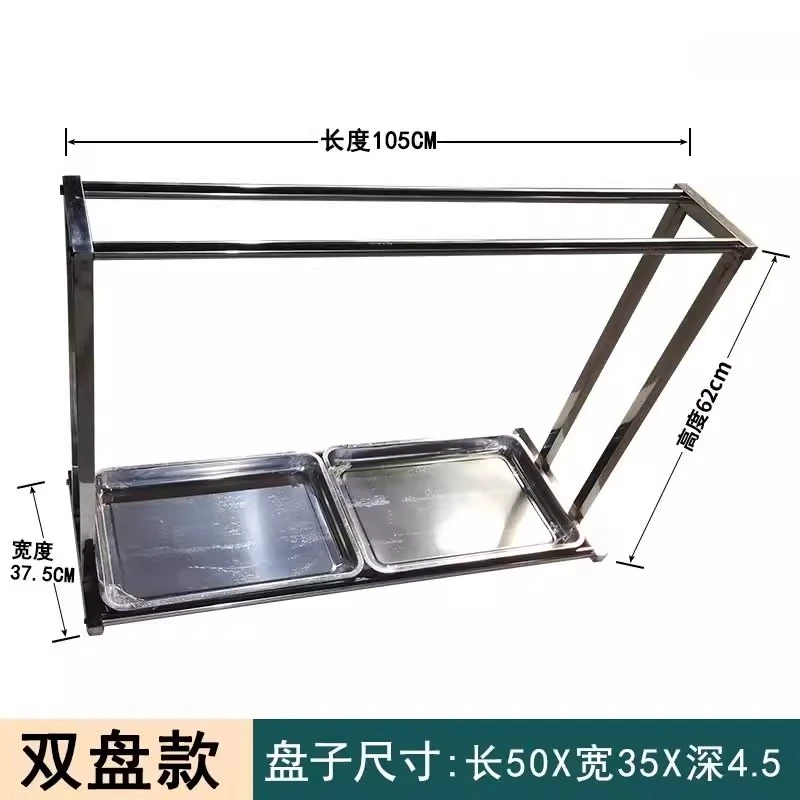 

Stainless Steel Roast Rack - Commercial Duck/Pork Hanging Frame for Kitchen, Barbecue Display Stand with Oil Drip Tray