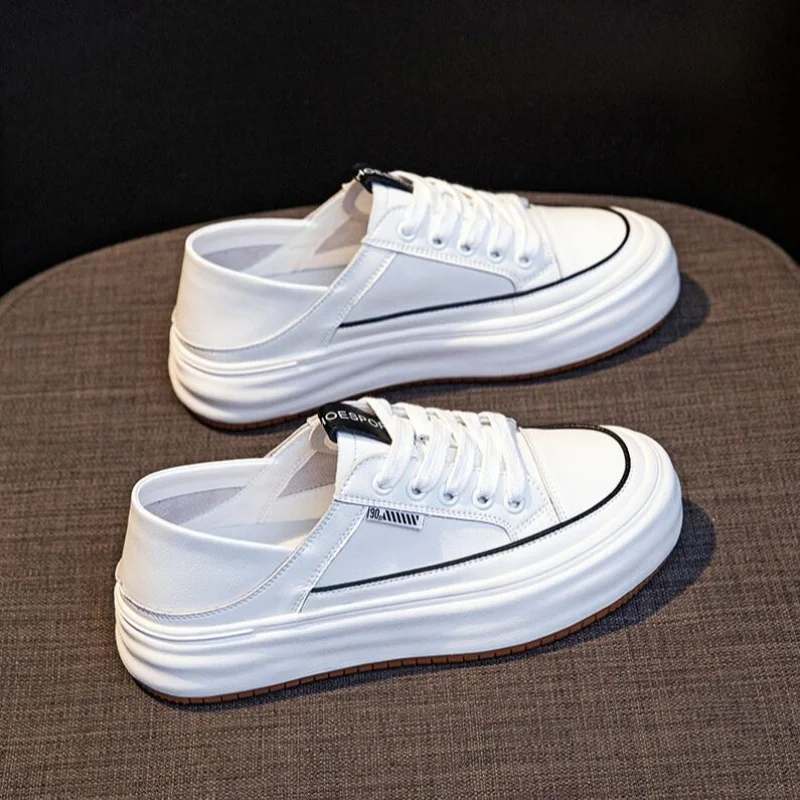 Otoño 4cm cuero genuino goma ergonómico otoño pisos suaves mocasines de ocio vulcanizado étnico mujer cómodas zapatillas gruesas