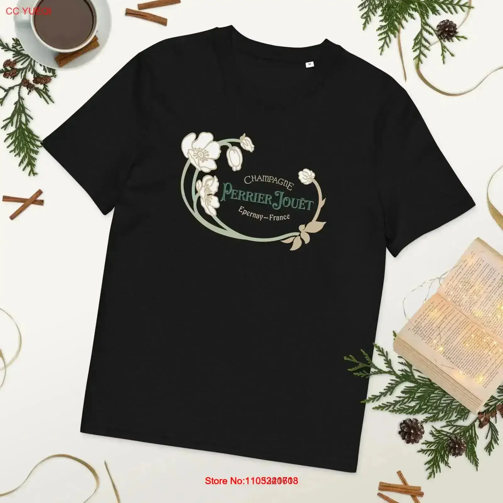 Perrier Jouet camiseta para vintage lavado versátil suave ligeramente homme ropa de diseñador moda Top uso diario vintage