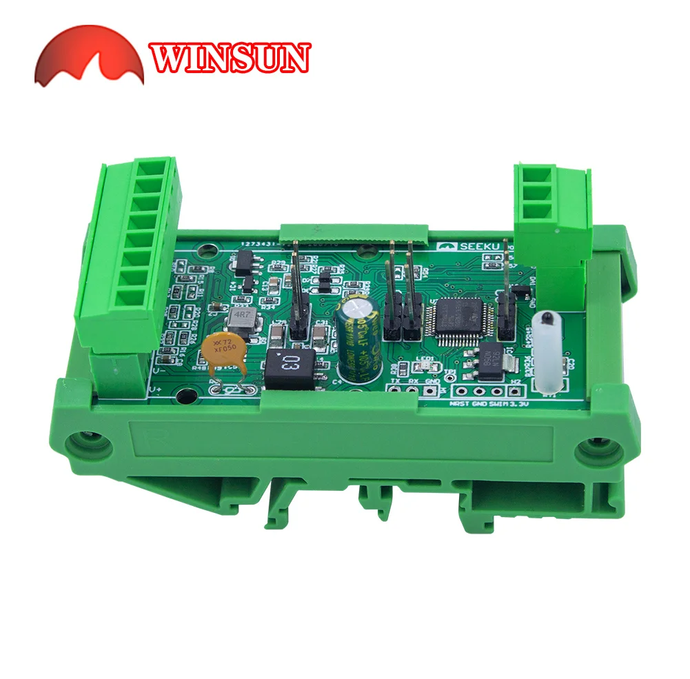 WSM03 temperatur erwerb AD K Typ/PT100 thermoelement Eingang und 0-10V DA ausgang mit digital rohr übertragung modul