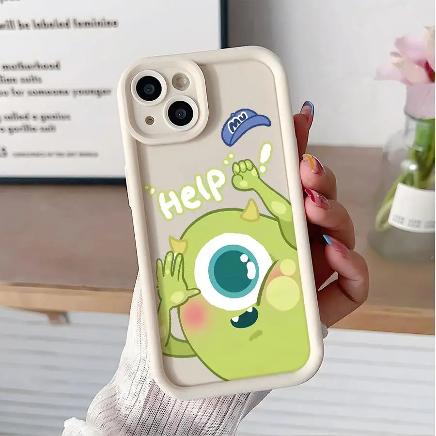 Angel Eye Ladder Case For Apple iPhone 11 15 Pro Max 14 Plus 13 12 16 Shockproof Protective Funda Phone Cover M-Monsters Inc