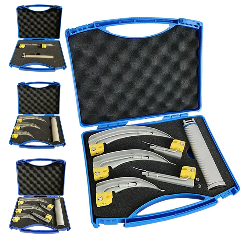 Laryngoscope LED C2 pour intubation trachéale directe, avec miroir buccal et détection de la gorge, pour usage clinique en anesthésie (adultes et enfants)