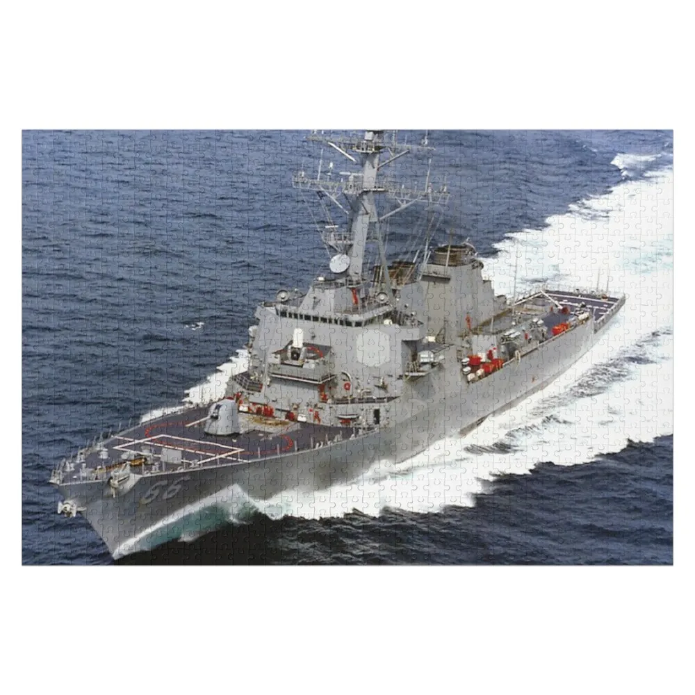 

USS GONZALEZ (DDG-66) SHIP'S STORE Jigsaw Puzzle Name Wooden Toy Jigsaw Pieces Adults Puzzle