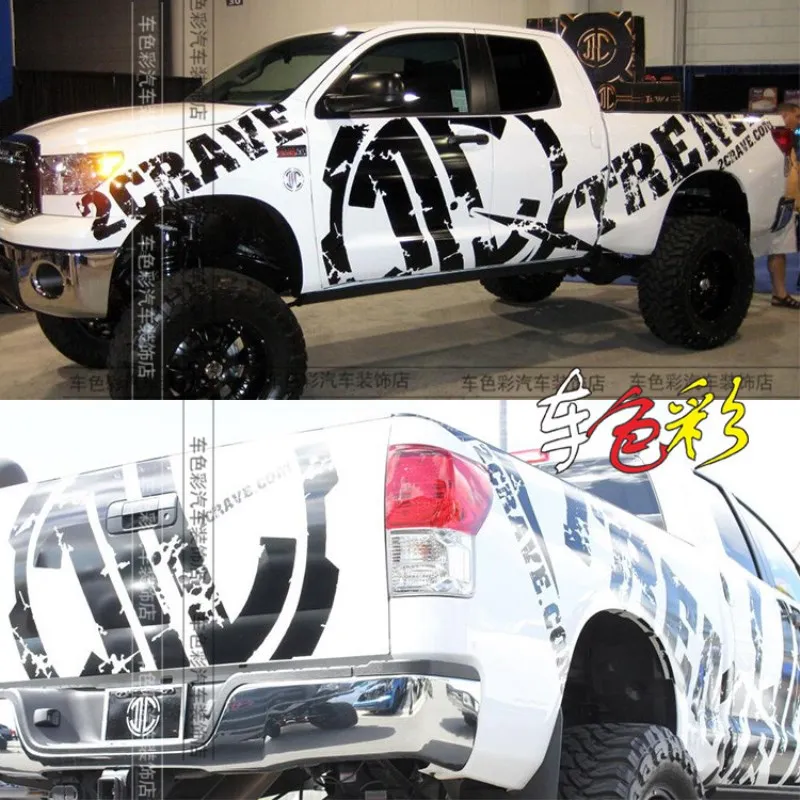 New custom car stickers car decals vinyl body modified pickup truck car foil accessories FOR Dodge RAM D-MAX Raptor F-150 Hilux