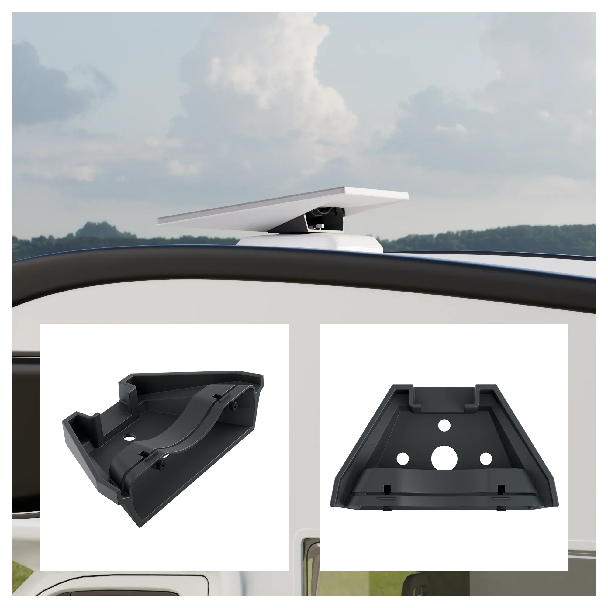 Starlink Mini Mount Mobility RV Yacht Roof Anti-Theft Aluminum Made for Boat Roof Mounting Kit
