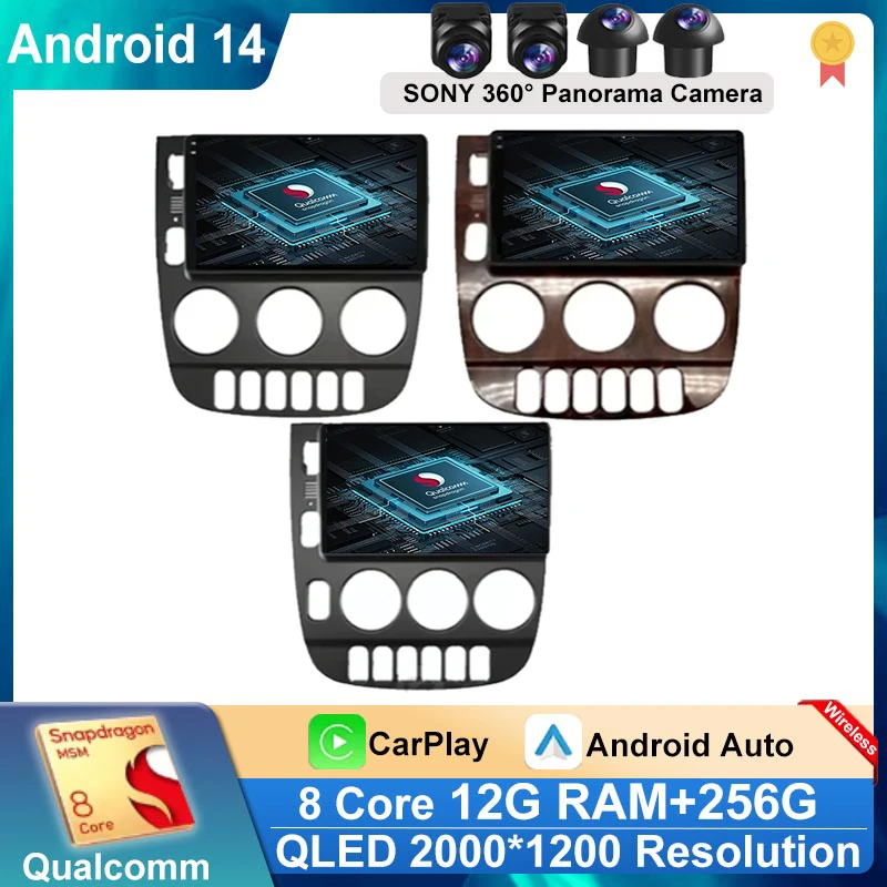 

Car Radio Android 14 For Mercedes Benz M-Class W163 ML 1997 - 2005 Carplay Multimedia GPS Player Navigation Stereo Auto DSP 2din