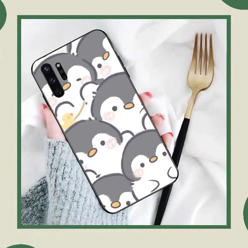 Cute Lovely Penguin Phone Case For Samsung Note 8 9 10 20 pro plus lite M 10 11 20 30 21 31 51 A 21 22 42 02 03