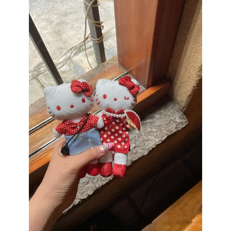 12 سم   شخصية أنيمي   مرحبا كيتي   ألعاب قطيفة طويلة الأرجل   كاواي   قلادة سلسلة المفاتيح دمية   حشوة القطن pp   زخرفة التعبئة والتغليف   هدية