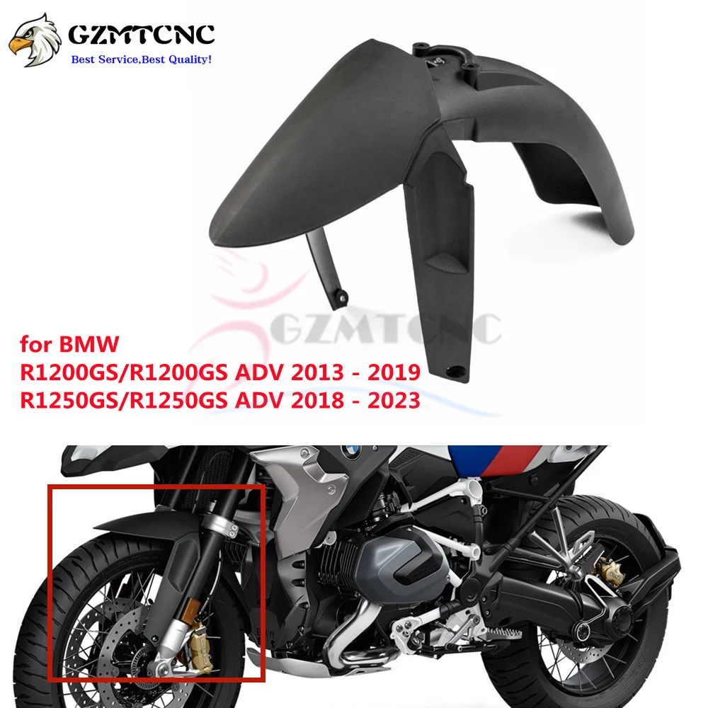 Prolunga Parafango Anteriore Per BMW R1200GS / R1250GS E Adventure (2013-2024) – Paraspruzzi Moto In ABS Nero 4mm