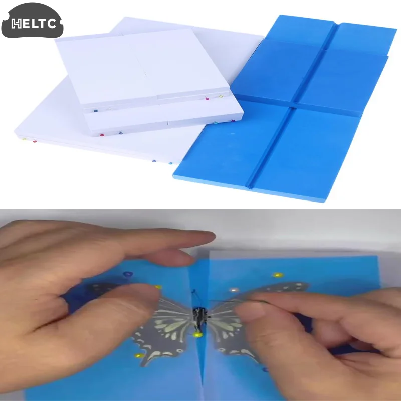 High Quality White/Blue Insect Pinning Board Double Sided EVA Foam Combined Plates Pose Insects Boards Butterfly Spreading Wings