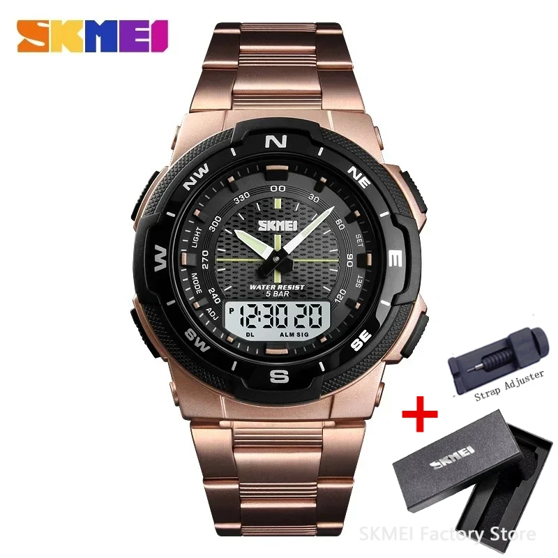 Men's Digital Countdown Sports Watch, Waterproof