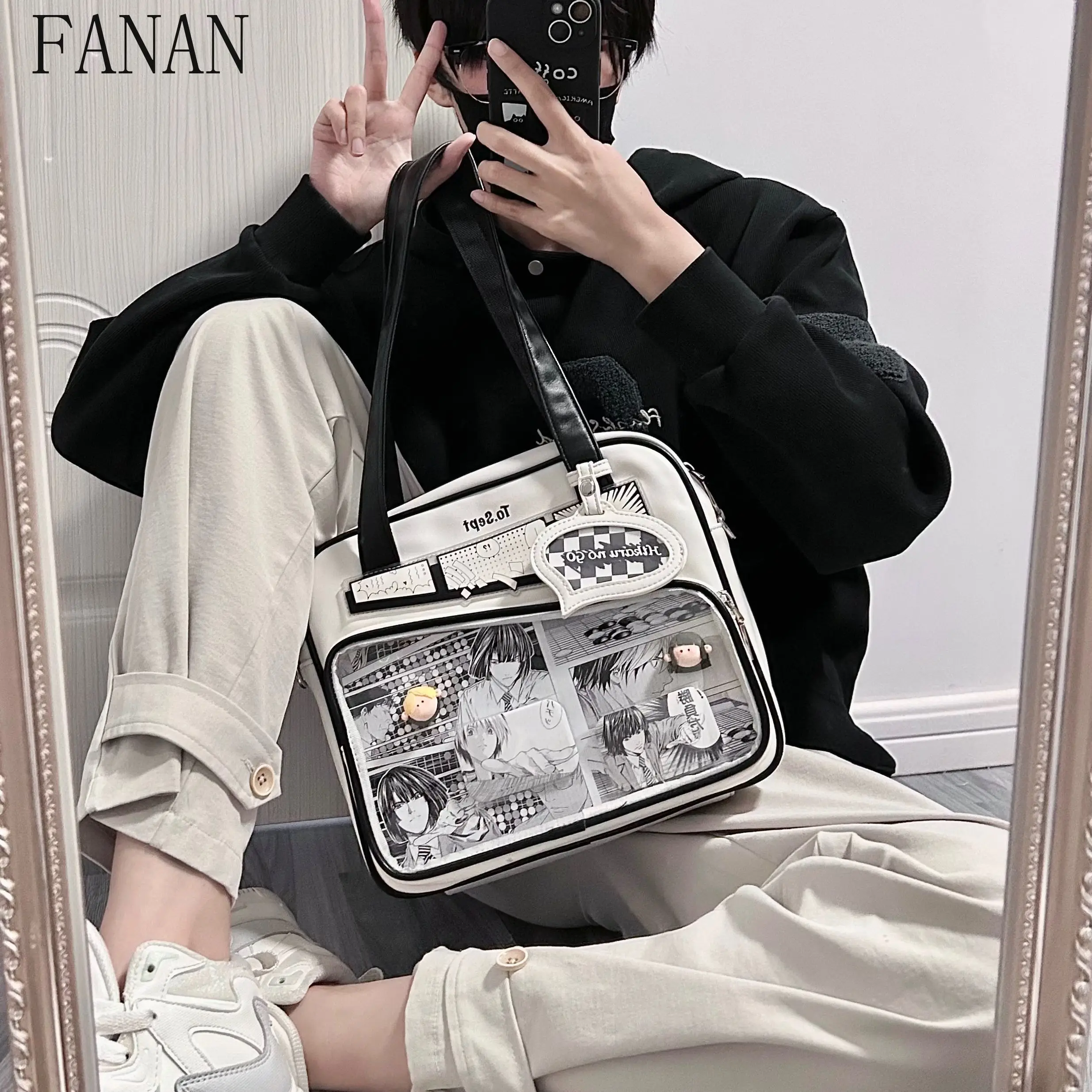 

Casual Daily Single Shoulder Handheld Crossbody Bag Japanese Girl Student Versatile Women's Handbags Japanese Style