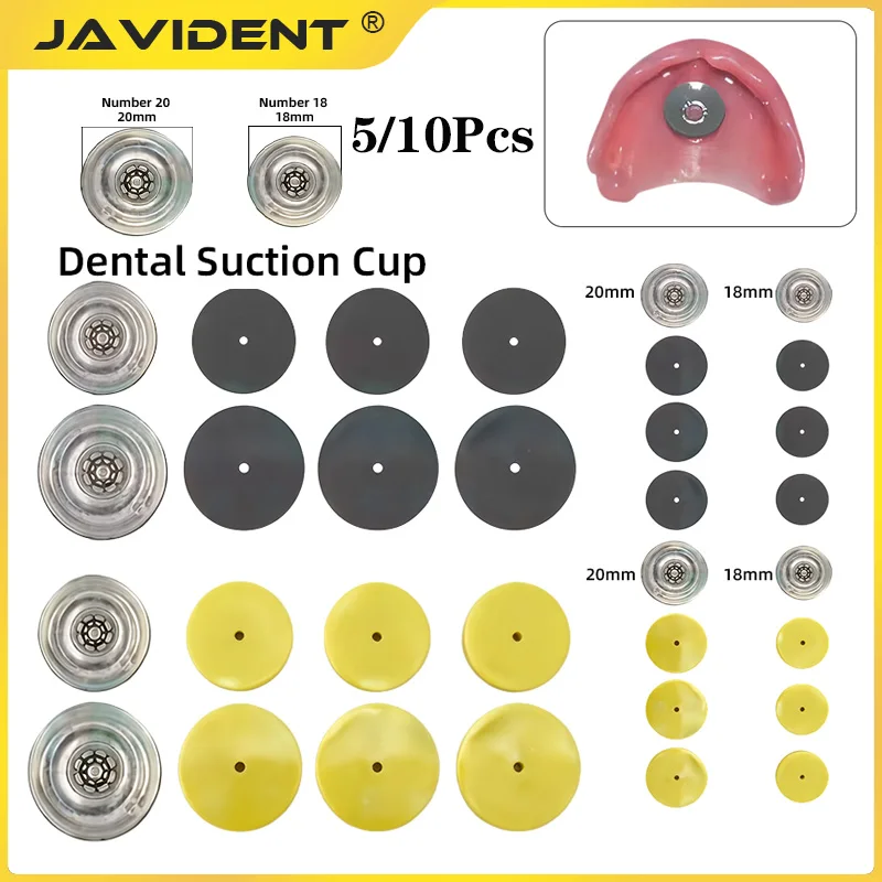 4/10Pcs Dental Suction Cup Upper Maxillary Full Removable Denture Liner; Anti-Slip Denture Adhesive; Oral Care Supplies