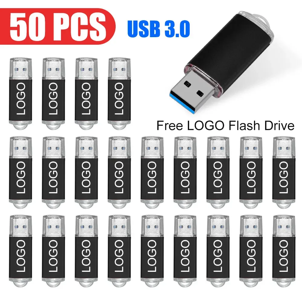 

Promotion 50pcs/lot USB Flash Drive Personalizado Pendrive Free Logo 32GB 16GB 8GB 64GB Photography Gift Usb3.0 cle Memory Stick