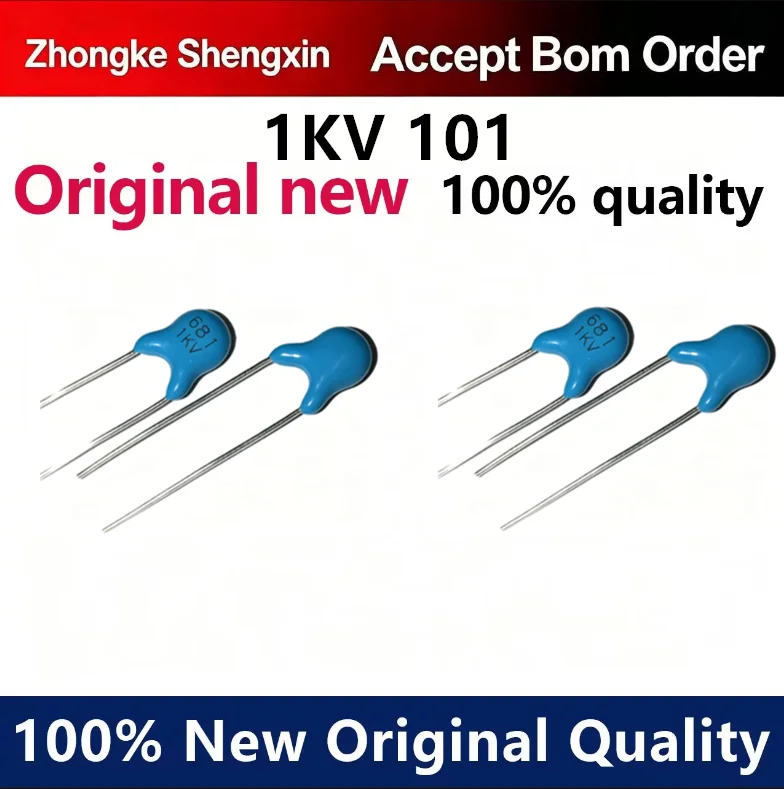 （5pcs-10pcs）High voltage ceramic capacitor 1KV 101