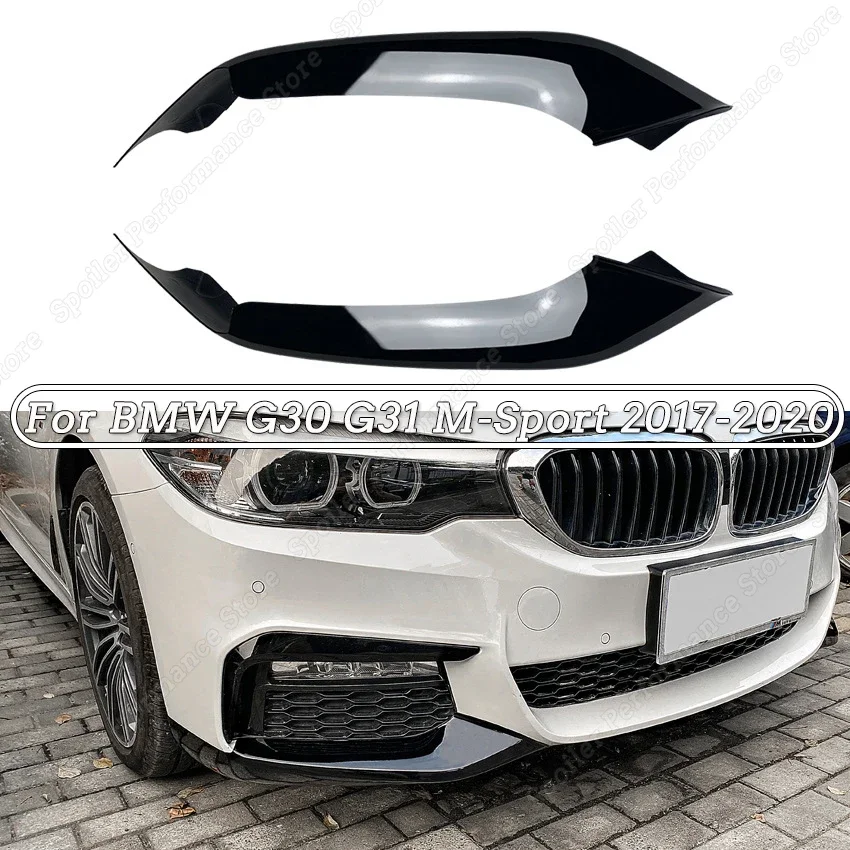 MP Style Front Bumper Lip Splitter Body Kit For BMW 5 Series G30 G31 M-Sport 525i 530i 2017-2020 Splitter Sport Exterior Tuning