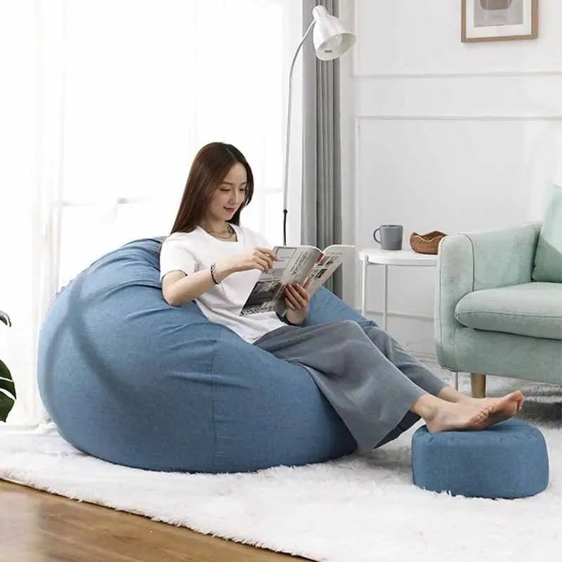 

Bean Bag Reclinable Sofa Relax Minimalist Makeup Modern Ultralight Designer Women Sofa Single Bedroom Divano Home Furniture