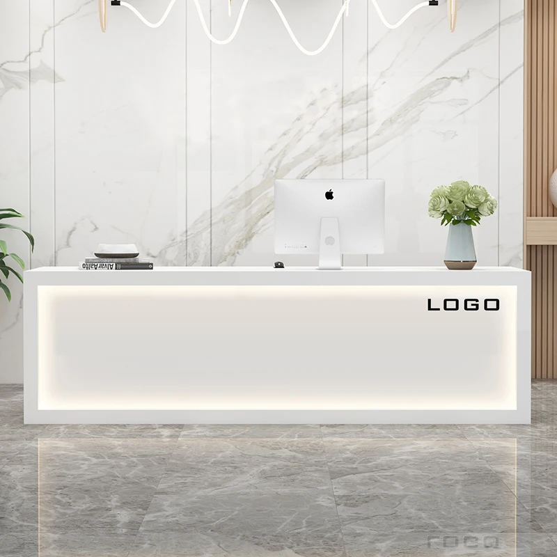 

Luxury Information Reception Desks Garden Lectern Rostrum Garden Reception Desks European Recepcion Mostrador Office Furniture