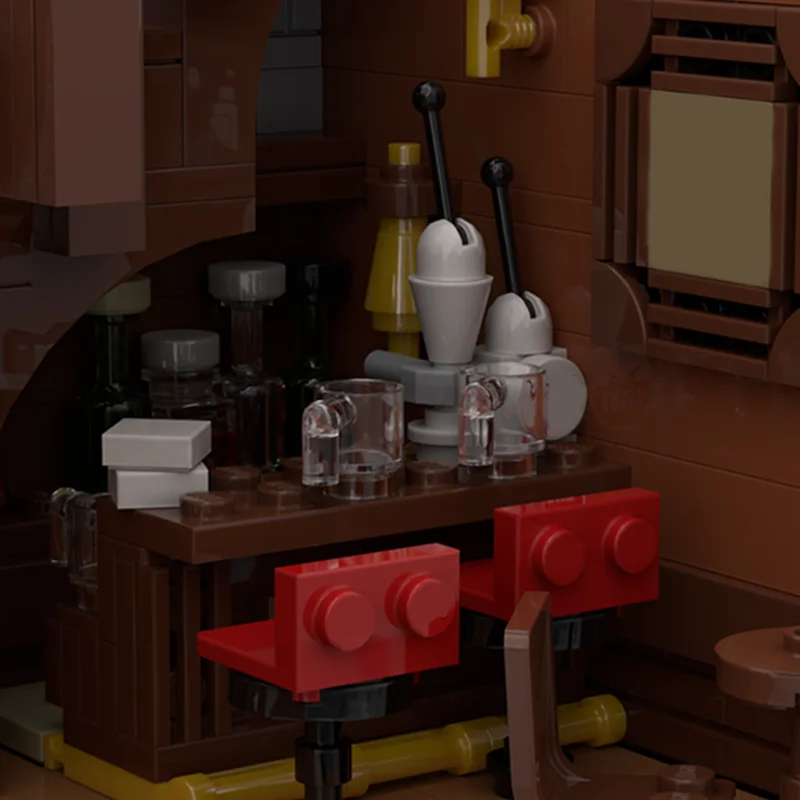 4510 pièces MOC vieille porte et Pub modèle modulaire blocs de Construction Construction assembler des jouets bricolage cadeaux de noël idée éducation enfants