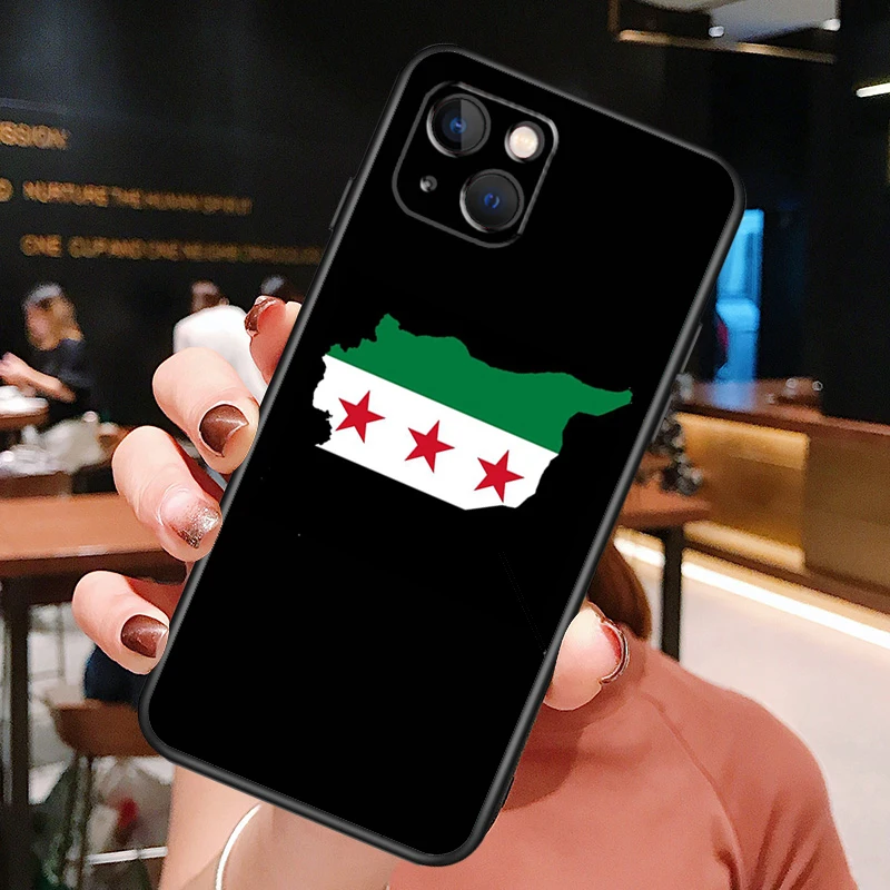 Syria Syrian Republic Flag Phone Case For iPhone XR X XS Max 11 12 13 14 15 Pro Max 7 8 Plus SE 2020 2022 Back Cover