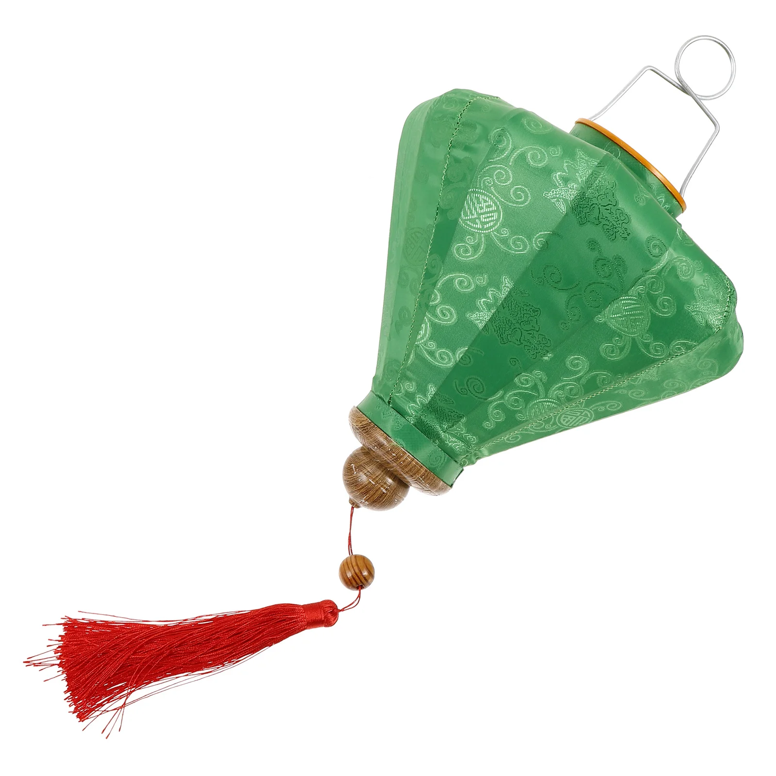 

Drop Shaped Lantern Decorative Hanging Light 1 Yellow Vietnamese Iron Cloth Wedding Party Festivals Outdoor Garden