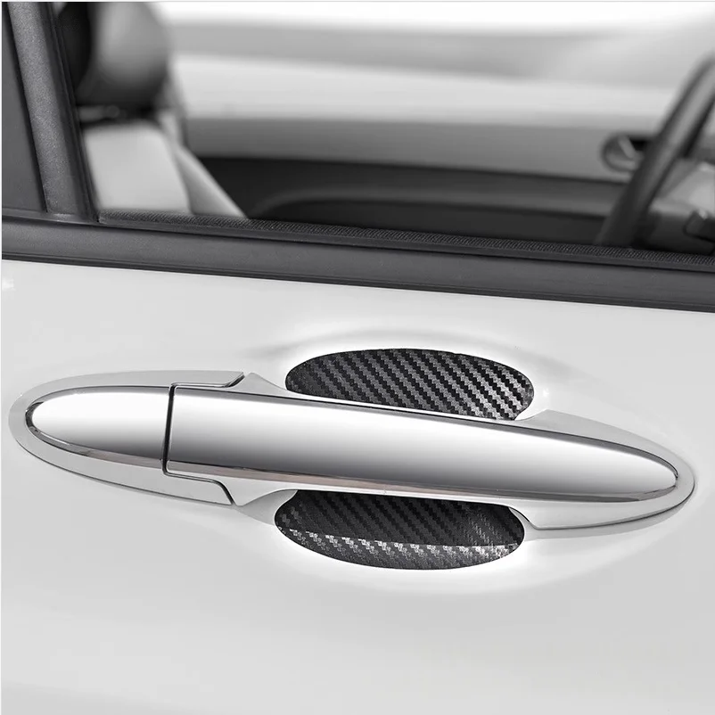 8Pcs Clear Car Door Bowl Anti-scratch Sticker: Door Handle Paint Protection Film – Car Accessories