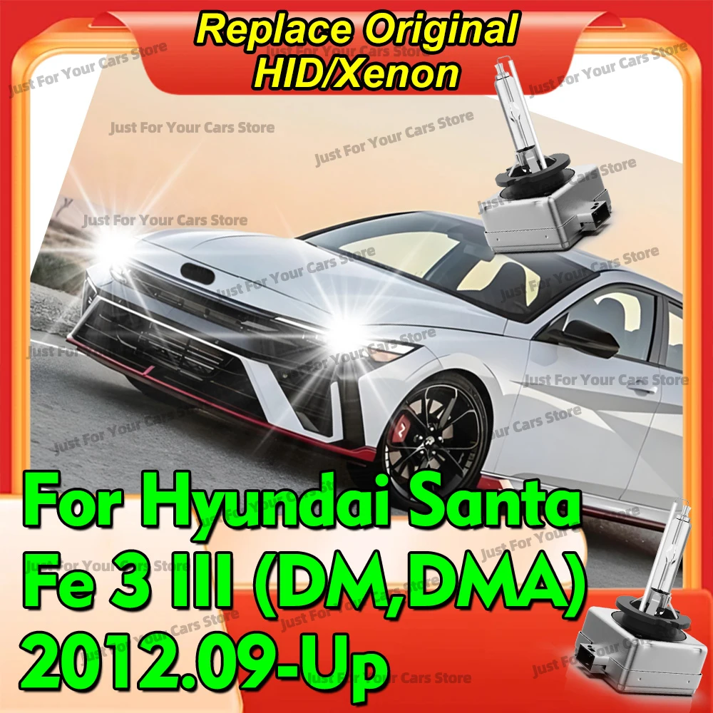 

2 шт. ксеноновые лампы HID D3S D3 для фар 6000K 8000K 10000K для Hyundai Santa Fe 3 III (DM, DMA) 2012.09-2025, быстрозаряжаемые яркие лампы для фар