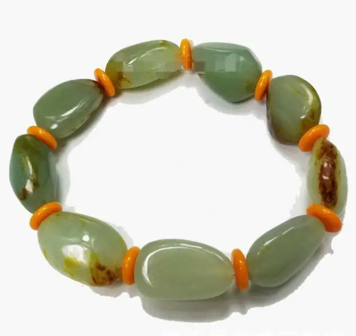 

Chinese Natural Hetian Jade Bracelet Men Stone Bracelet Antiques