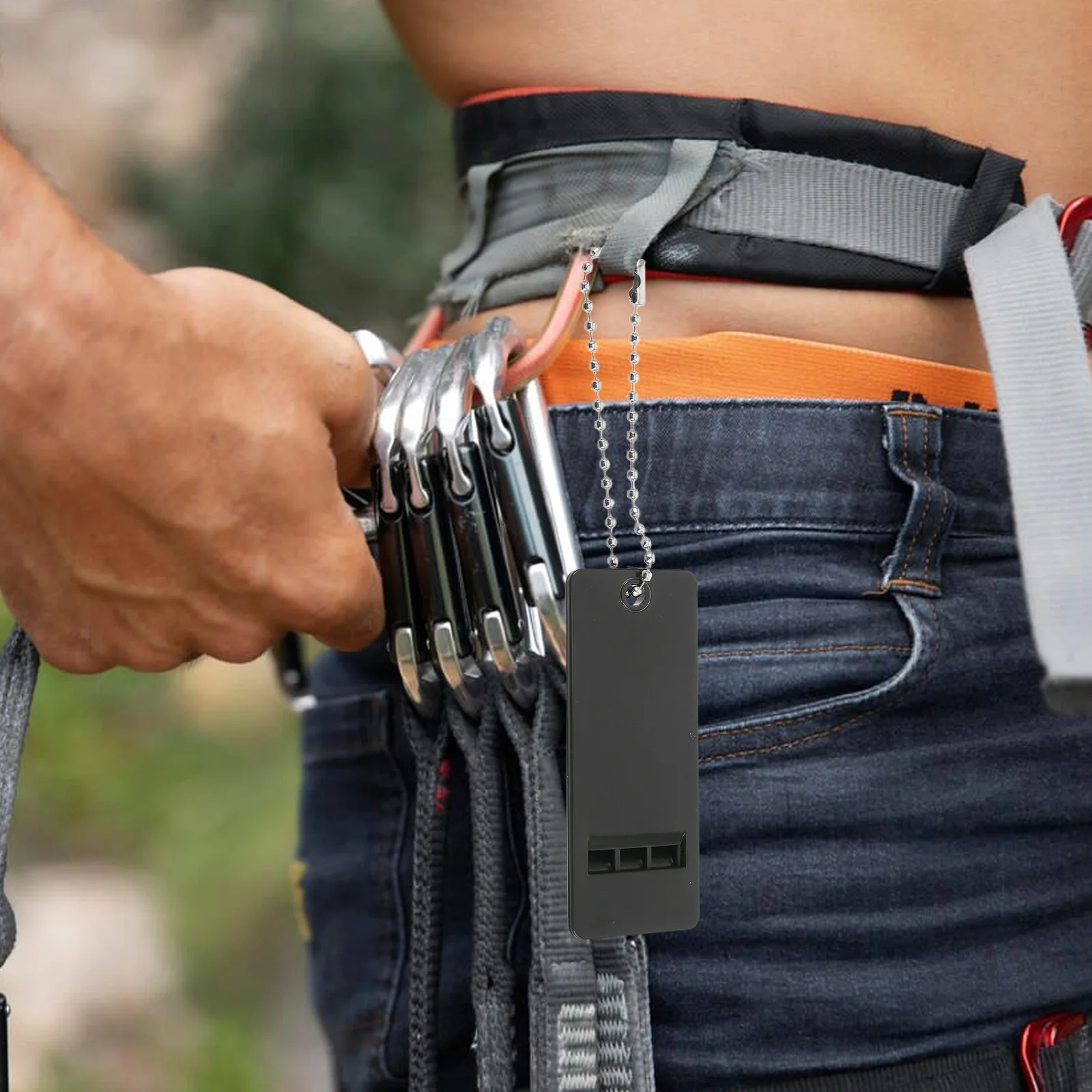 1 قطعة صفارة إنقاذ في الهواء الطلق متعددة الوظائف الإنقاذ في حالات الطوارئ تنبيه السلامة التنزه التخييم والعتاد صافرة لحقيبة الظهر التجديف