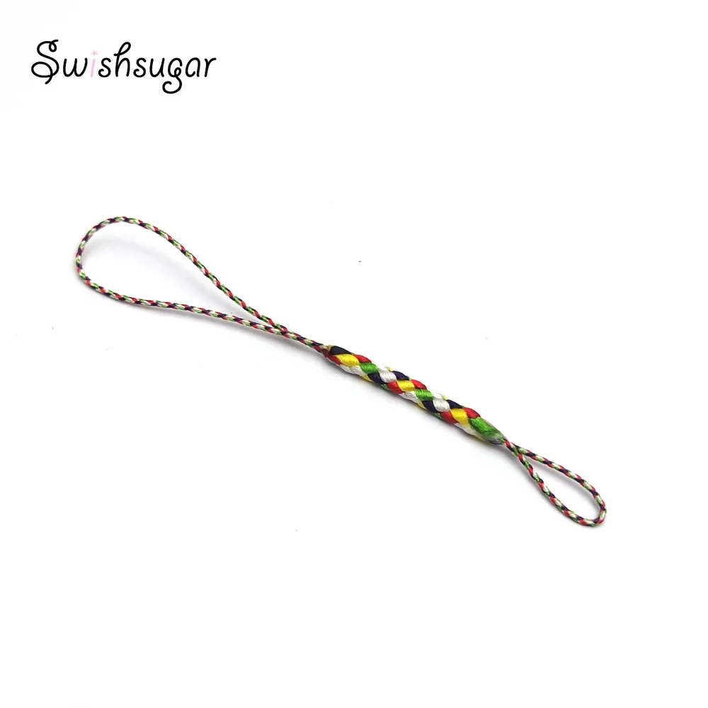 Colorful DIY Charm Pendant Hanging Cords Strap Bag Keychain Rope String Jewelry Craft Findings