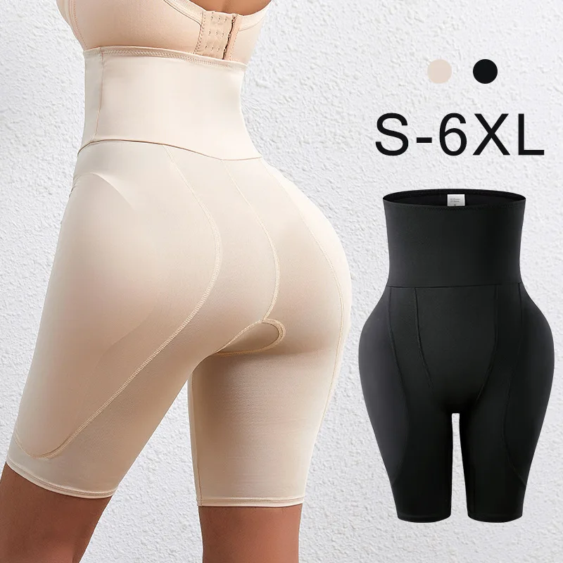 Body Shaper ผู้หญิงกางเกงกระชับสัดส่วนสะโพกอวบ Pad Butt Lifter เซ็กซี่สูงเอว Cincher Panty Tummy Control Corset Shapewear