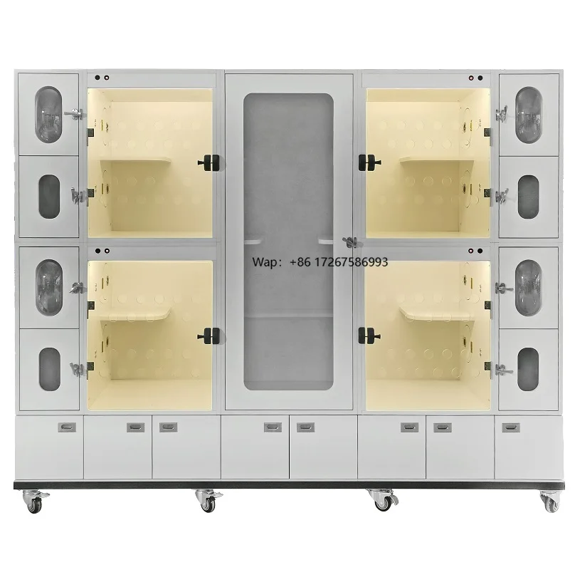 Luxury 4-Layer Large XXL Cat Kennel Cage Stainless Steel Pet Supplies for Adult Dogs Stationary Animal Cages