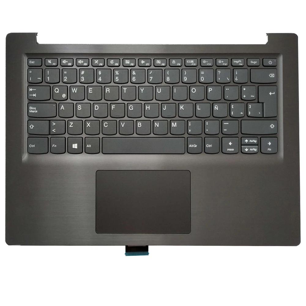 

New Latin/Spanish Keyboard For Lenovo Ideapad S145-14 S145-14IWL With Palmrest Upper Cover Case With Touchpad