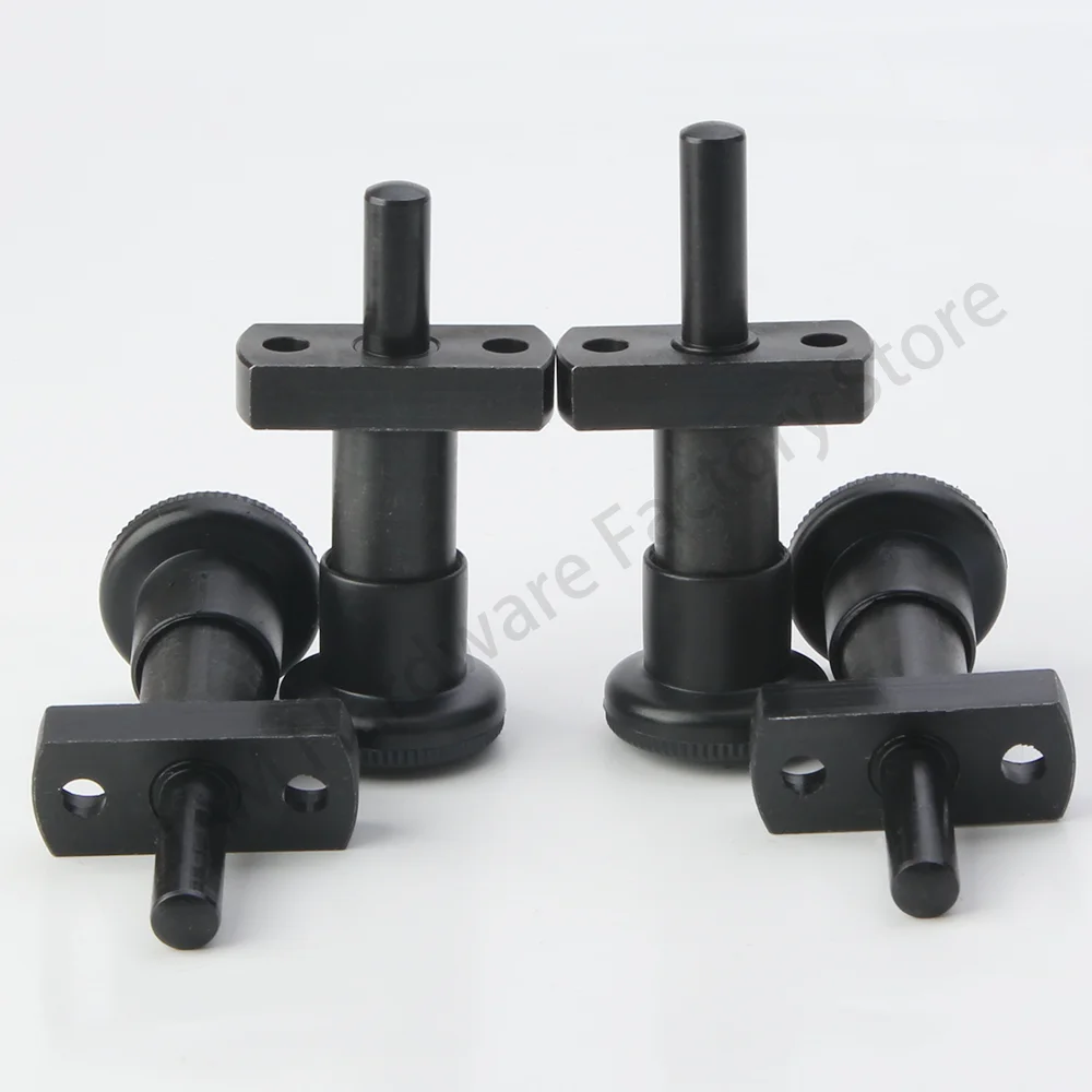 Free Shipping MJ249 Plastic Knob Carbon Steel Indexing Plunger Flange Mount Self-locking/Return Type Locating Pins