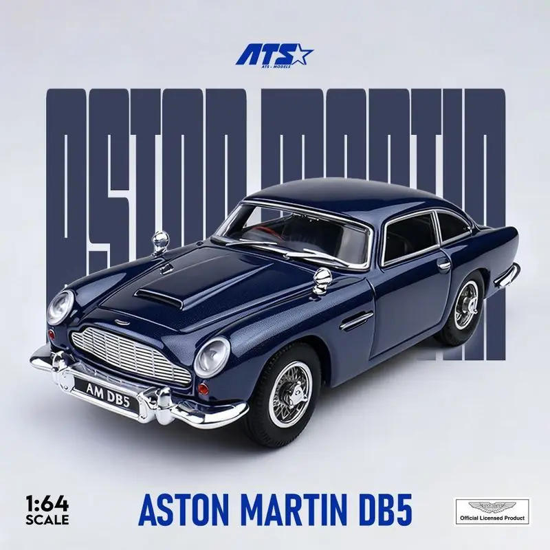 ATS 1/64 Aston Martin DB5 Diecast Car Model Alloy Simulation Collection Toy Gift For Boys#peetyeee