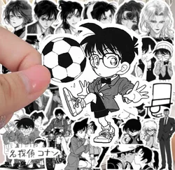 68pcs Detective Conan Black White Manga Stickers Edogawa DIY Kudou Shinichi Laptop Phone Scrapbook Skateboard Luggage Wall Decal