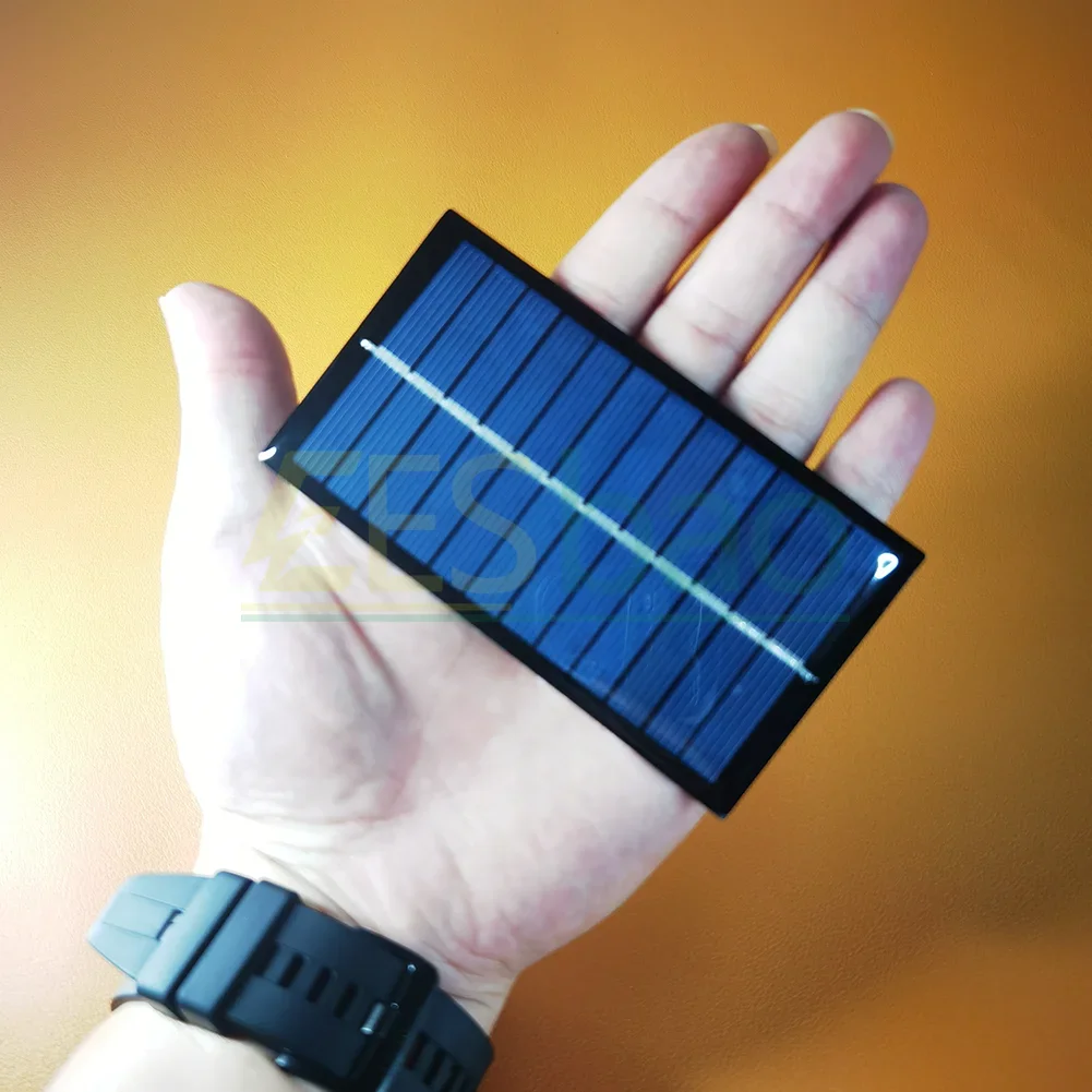 3,7V 4,2V Lithium-Batterie-Ladegerät, 6V 100mA 1W Mini-Solarsystem DIY für Spielzeugbatterien, Tragbare Solarzelle EESB