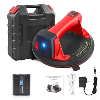 ถ้วยดูดสูญญากาศไฟฟ้าขนาด8นิ้วลิฟต์สุญญากาศหนัก200กก. เหมาะสำหรับกระเบื้องแกรนิตกระจกที่มีแบตเตอรี่แบบชาร์จไฟได้