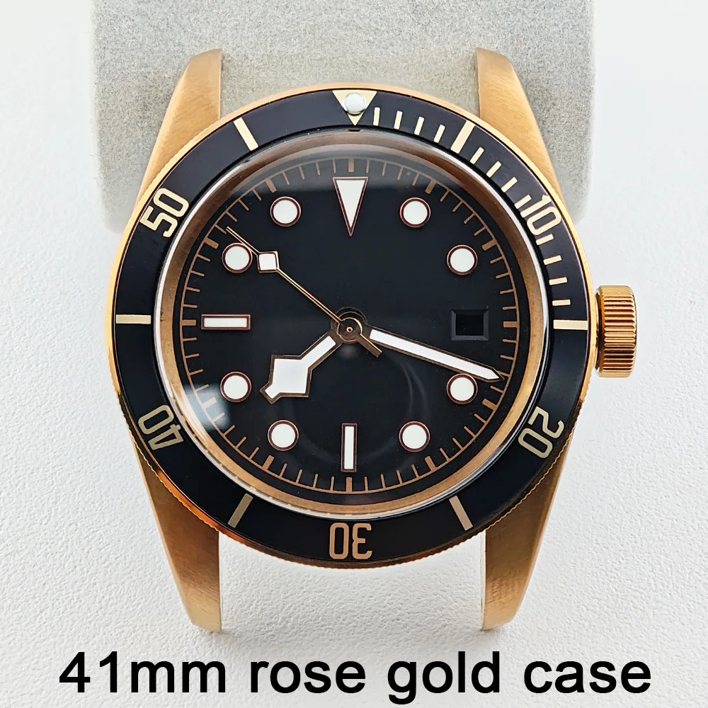 

41mm Silver Watch Stainless Steel Case Sapphire Glass Suitable for M8215 Movement 31mm Dial M8215 Watch Hand Accessories