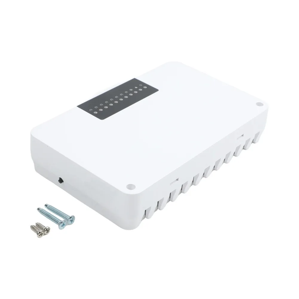 8 Zone Heating Controller CCT-28 Floor Hot Water System Pump Valve Actuator ABS White 100-240V Central Control Box For Boiler